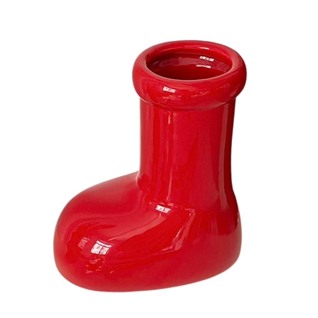 Wellington Boot Ceramic Flower Vase