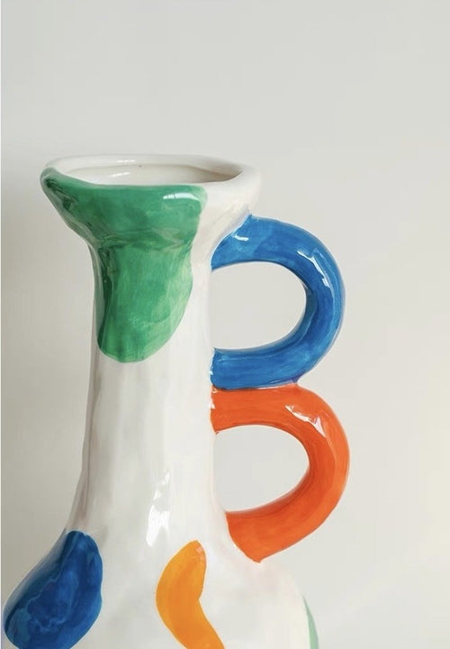 Handpainted Ceramic Vase