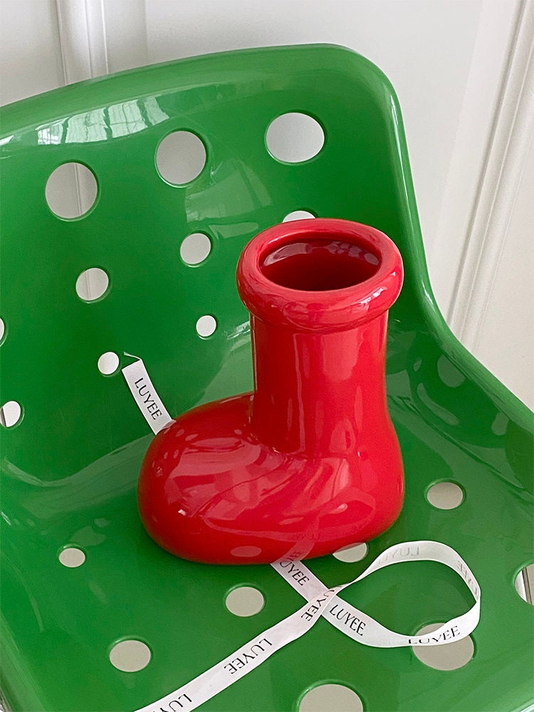 Wellington Boot Ceramic Flower Vase