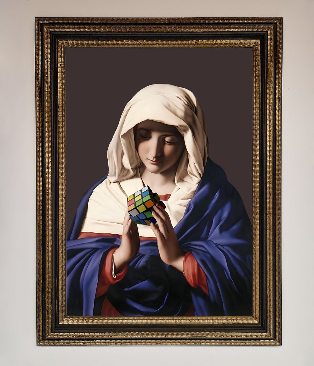 Renaissance Rubik Cube Framed Print