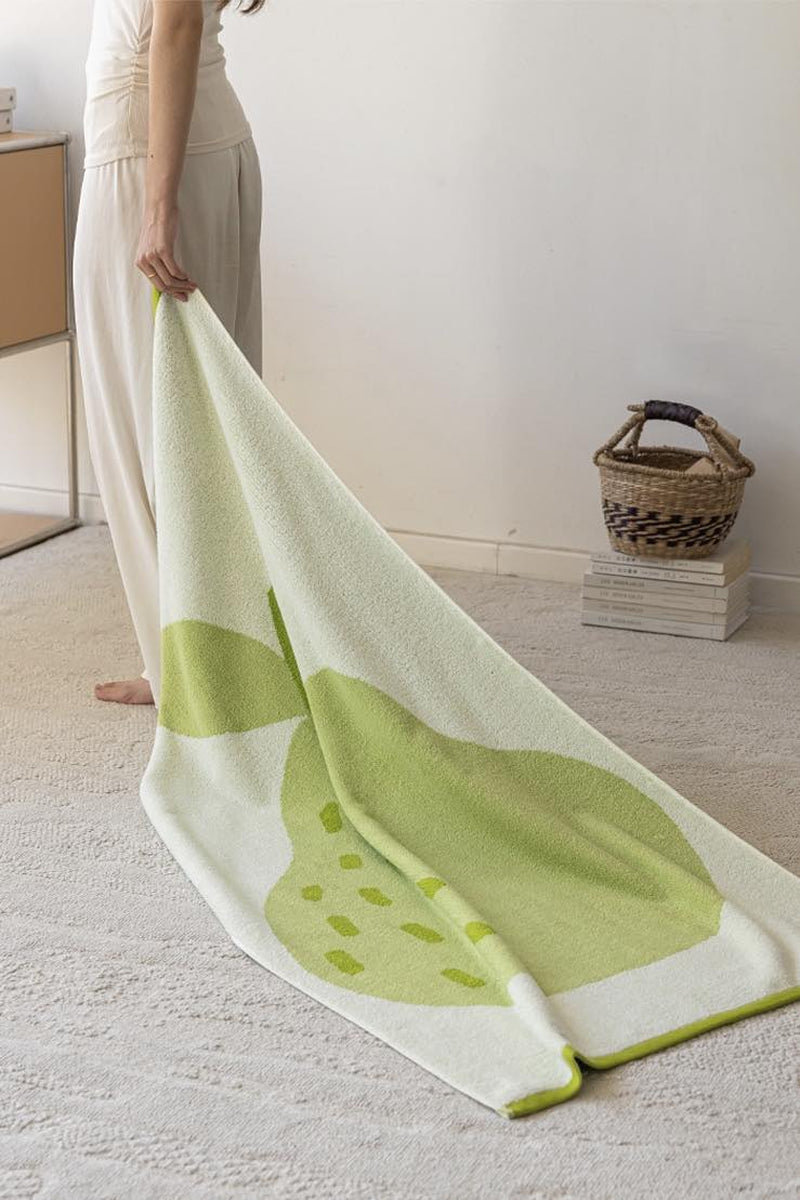 Cute Whimsical Pear Bath Towel - Ultra Soft, Absorbent, 100% Staple Cotton