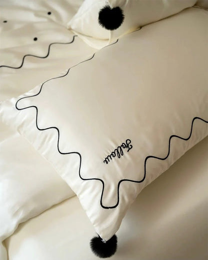 Elegant Retro Silky Smooth Cooling Tencel Lyocell Queen Size Duvet Cover Set