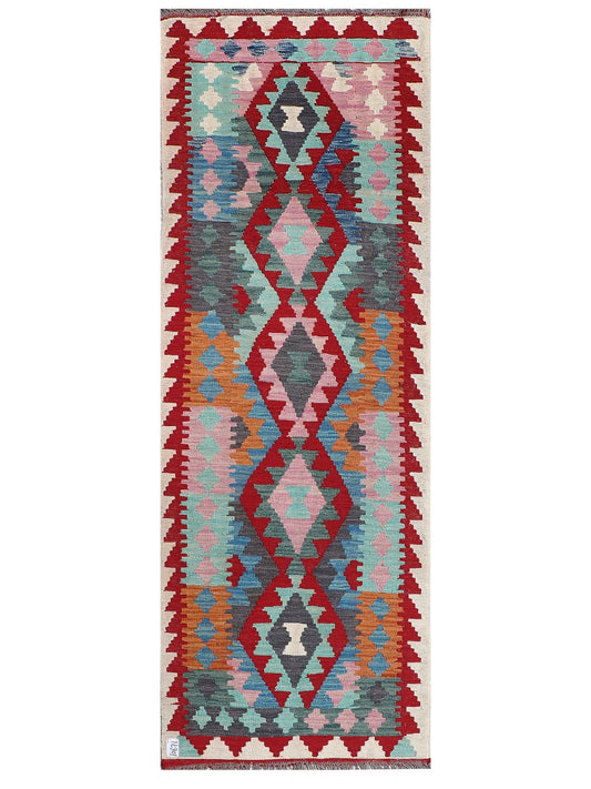 Maimana Afghanistan Kilim Rug - 251 x 78 cm-0