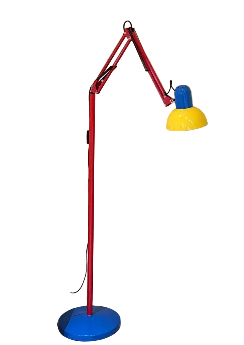 Memphis Retro Tall Metal Floor Lamp - Full Spectrum Eye Protection LED Reading Light