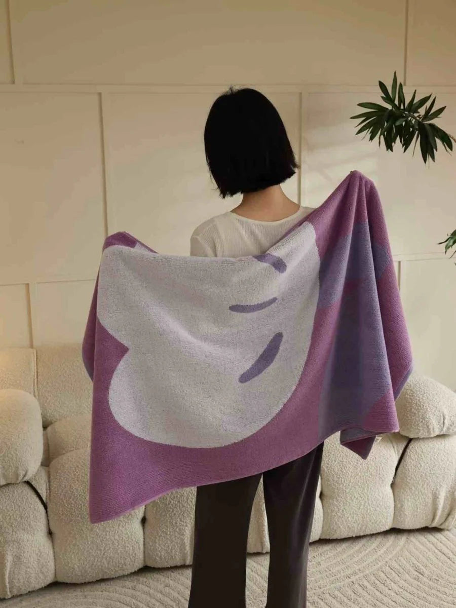 Cute Whimsical Floral Bath Towel - Soft, Absorbent, 100% Staple Cotton