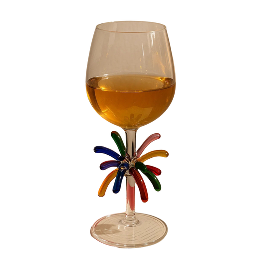 Firework Wine Glass