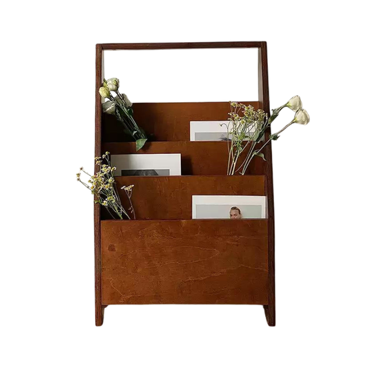 Vintage Wooden Vynil Rack