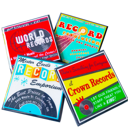 Classic Record Coaster Set