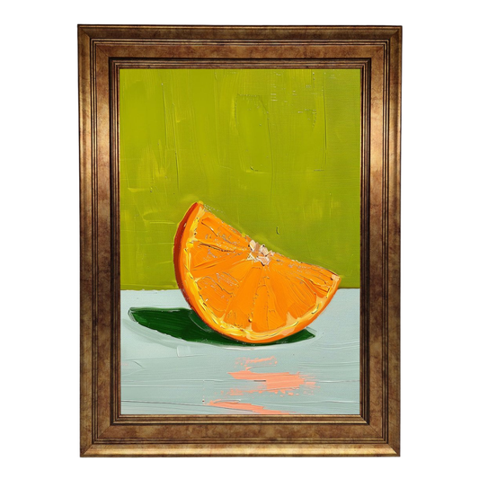 Orange Wedge Framed Print
