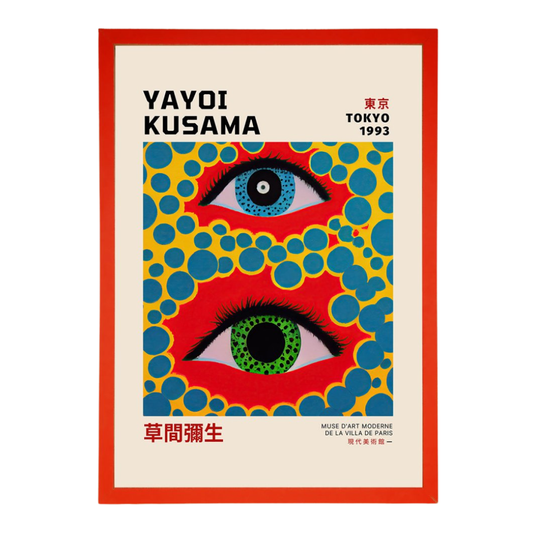 Yayoi Kusama Eyes 1993 Framed Print